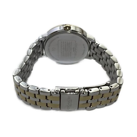 Auth COACH - CA.147.7.20.2055S Unconfirmed Silver Gold Women's Wrist Watch - Picture 4 of 5